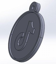 key-chain tiktok keychain-necklace keychain printable-3d stl model parts 3d print model - Mito3D