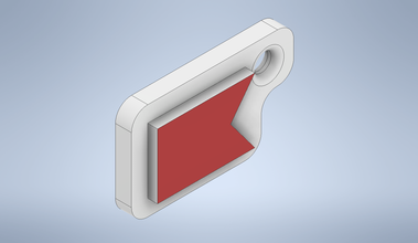key chain international code flag letter b 3d print model in keychains 3dexport 3d print model - Mito3D