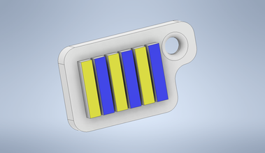 la chaîne de clé code international drapeau lettre g un trousseau clés le des lettres numéro 3d print model - Mito3D