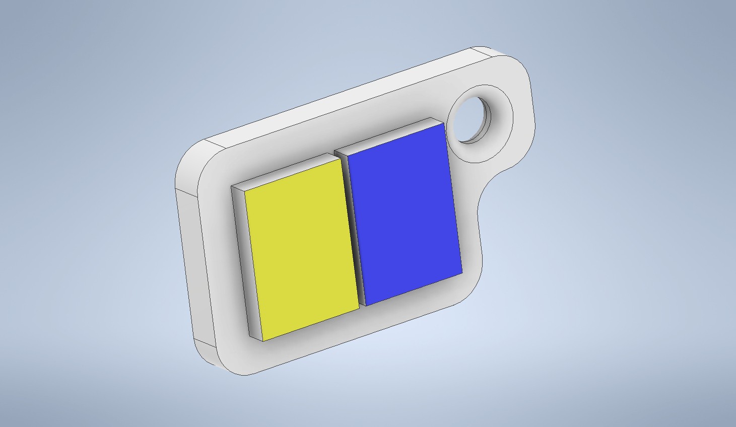 key chain international code flag letter k keychain letters number 3D print model - Mito3D