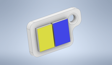 key chain international code flag letter k keychain letters number 3d print model - Mito3D