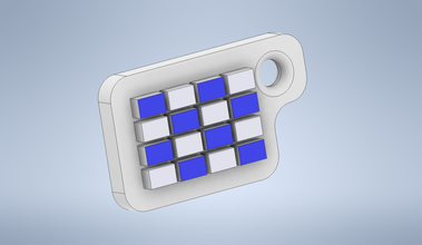 catena chiave del codice internazionale per la bandiera lettera n keychain lettere numero 3d print model - Mito3D