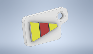 key chain international code flag number 0 letters 3d print model - Mito3D