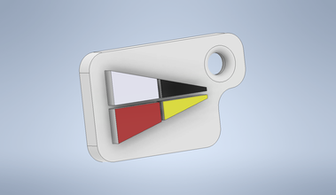 clé chaîne international code drapeau nombre 9 3d impression modèle in porte clés 3dexport lettres 3d print model - Mito3D