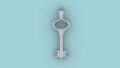 Schlüssel Anhänger - Juwel Schmuck 3d print model - Mito3D