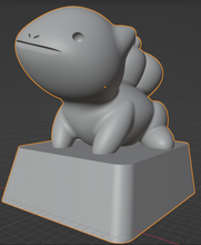 tecla pokémon bulbasauro pseudo 3d impressão modelo in 3dexport keycaps 3d print model - Mito3D