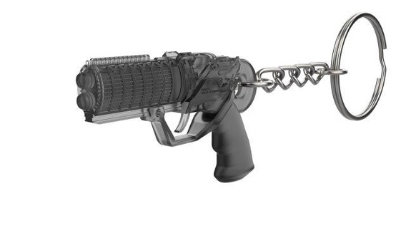 anahtarlık ajan ks tabanca bıçak ağzı koşucu yazdırılabilir stl Dosyalar 3d dijital oyuncak zanaat kendin yap top Kostüm oyunu video oyun Lazer subay sabit 3d print model - Mito3D