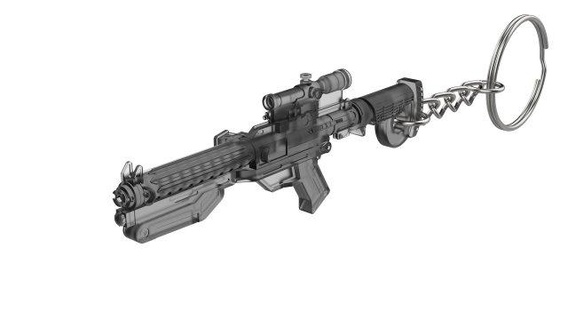 anahtarlık f 11d Lazer tüfek star savaşlar yazdırılabilir stl Dosyalar 3d dijital model kendin yap silah tabanca video oyun hediye f11d f11 11 3d print model - Mito3D