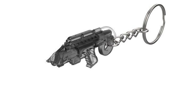 keychain - flame cannon legends tomorrow printable stl files keychains 3d digital model cosplay diy weapon pistol video game earth-1 flamethrower heat 3d print model - Mito3D