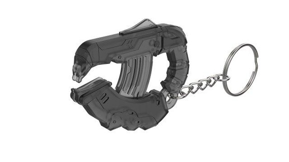 keychain - h2a plasma pistol halo printable stl files keychains 3d digital model diy weapon video game type 25 covenant master chief 3d print model - Mito3D