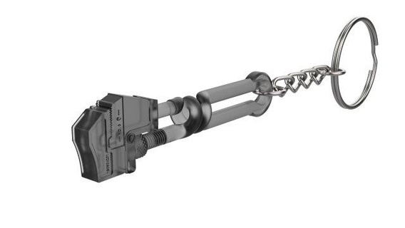 keychain - hephaestus wrench prey printable stl files keychains 3d digital model diy weapon pistol video game gift heffy twist loop handle 3d print model - Mito3D