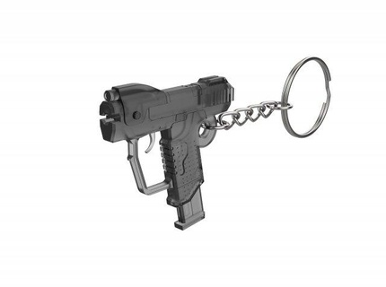keychain - m6d magnum halo printable stl files keychains 3d digital model cosplay diy weapon pistol game m6 reach odst battle master 3d print model - Mito3D