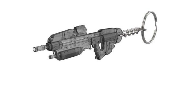porte clés ma37 canon Halo imprimable stl dossiers 3d numérique modèle DIY arme vidéo Jeu 37 atteindre odst bataille fusil Maître 3d print model - Mito3D