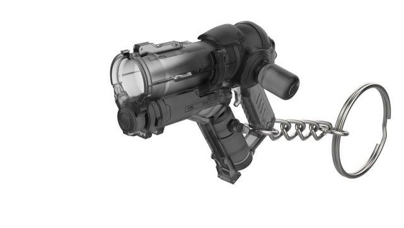 porte clés mei blaster overwatch imprimable stl dossiers 3d numérique modèle DIY arme pistolet vidéo Jeu original peau 3d print model - Mito3D