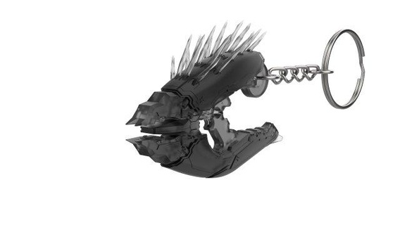 porte clés aiguilleur Halo imprimable stl dossiers 3d numérique modèle cosplay DIY arme vidéo Jeu infini cristal engagement fusil Maître chef 3d print model - Mito3D