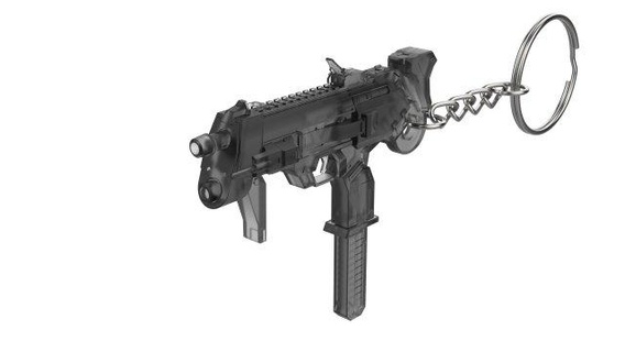 keychain - sombra blaster overwatch printable stl files keychains 3d digital model diy weapon pistol video game machine original skin 3d print model - Mito3D
