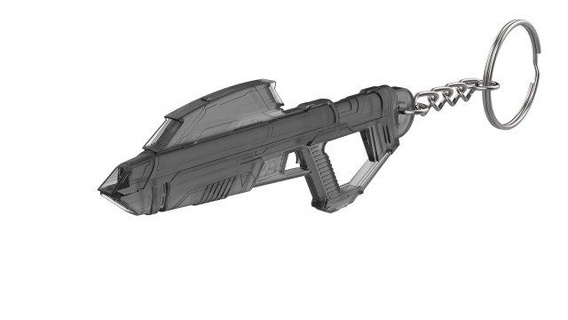 llavero flota estelar phaser rifle estrella emigrar picard imprimible stl archivos llaveros 3d digital modelo bricolaje diy arma pistola regalo desintegrador Spock tipo 3d print model - Mito3D