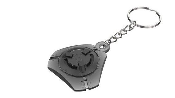 keychain - tracer pulse bomb overwatch printable stl files keychains 3d digital model diy weapon pistol video game gift 3d print model - Mito3D
