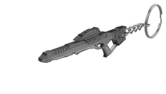 porte clés type 3a phaseur fusil étoile randonnée contact imprimable stl dossiers 3d numérique modèle DIY arme Starfleet blaster 3b Némésis 3d print model - Mito3D