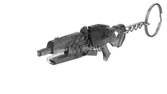 chaveiro viúva noir pele vigiar imprimível stl arquivos chaveiros 3d digital modelo faça arma pistola vídeo jogos presente atirador elite rifle 3d print model - Mito3D