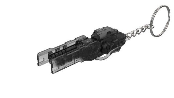 keychain - winston tesla cannon overwatch printable stl keychains prop 3d digital model diy weapon pistol video game electric 3d print model - Mito3D