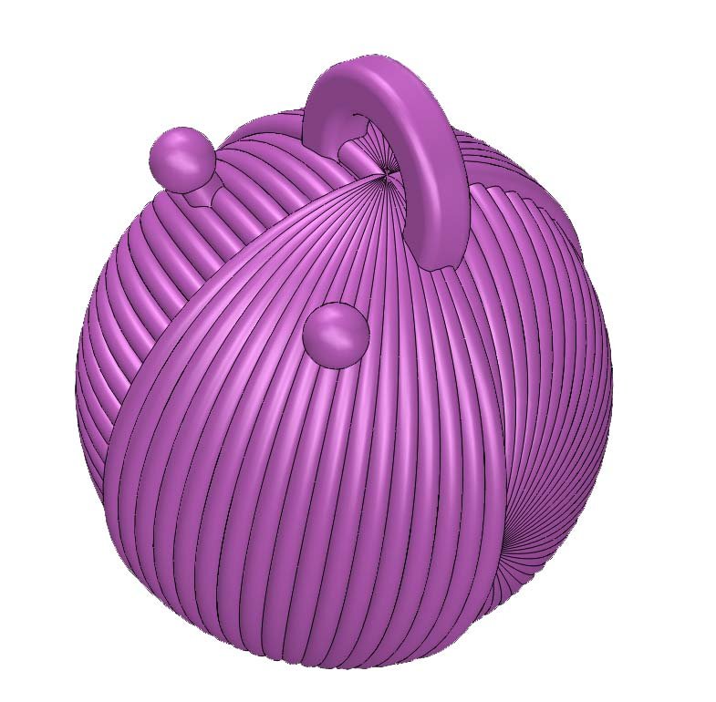 chaveiro bola of fio livre 3d impressão modelo in 3dexport chave brinquedo 3D print model - Mito3D
