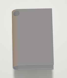 portachiavi libro 3d print model - Mito3D