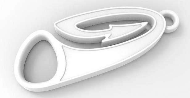 porte clés dragons queue dragon logo signe gadget art Télécharger 3dexport stl 3d 3dprint imprimable 3dmodel 3d print model - Mito3D