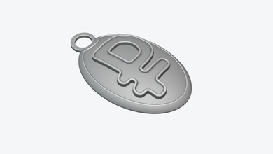 keychain ruble currency money cash sign symbol emblem token trinket keychains gadgets 3d print model - Mito3D