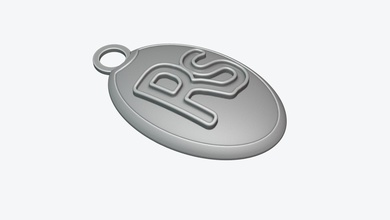 trousseau de la roupie monnaie l'argent trésorerie signe symbole l'emblème jeton bijou un clés porte-clés les gadgets 3d print model - Mito3D