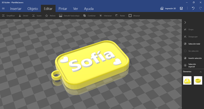 porte clés sofia libre 3d impression modèle in 3dexport imprimable stl obj 3d print model - Mito3D