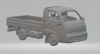 kia bongo camión fundido presión ruedas calientes espacio tragamonedas slot car caliente juguetes coche vehiculo 3dpirnt impresión imprimible 3d print model - Mito3D