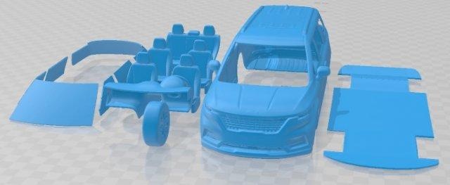 kia carnival 2022 printable car 3d print model in automotive 3dexport slot scalextric tamiya rc miniz hobby micro 3d print model - Mito3D