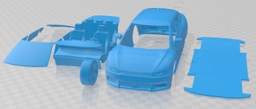 Kia ev6 gt 2022 yazdırılabilir araba yuva ölçülü Tamiya rc miniz hobi mikro 3d print model - Mito3D