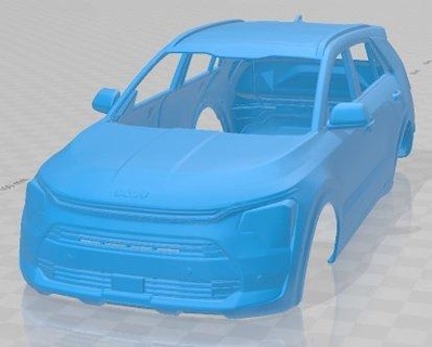 kia niro 2023 printable body car 3d print model automotive slot scalextric tamiya rc miniz hobby micro 3d print model - Mito3D
