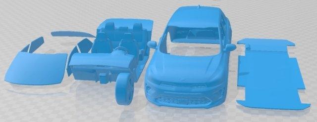 kia Rio 2021 imprimible coche vehiculo automotor espacio scalextric Tamiya rc miniz pasatiempo micro 3d print model - Mito3D