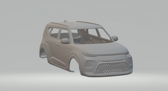 kia âme ex 2020 3d impression modèle in véhicule 3dexport moulé pression roues chaudes fente voiture slot chaud jouets 3dpirnt imprimable 3d print model - Mito3D