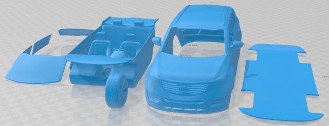 Kia spor 2011 yazdırılabilir araba otomotiv yuva ölçülü Tamiya rc miniz hobi mikro 3d print model - Mito3D