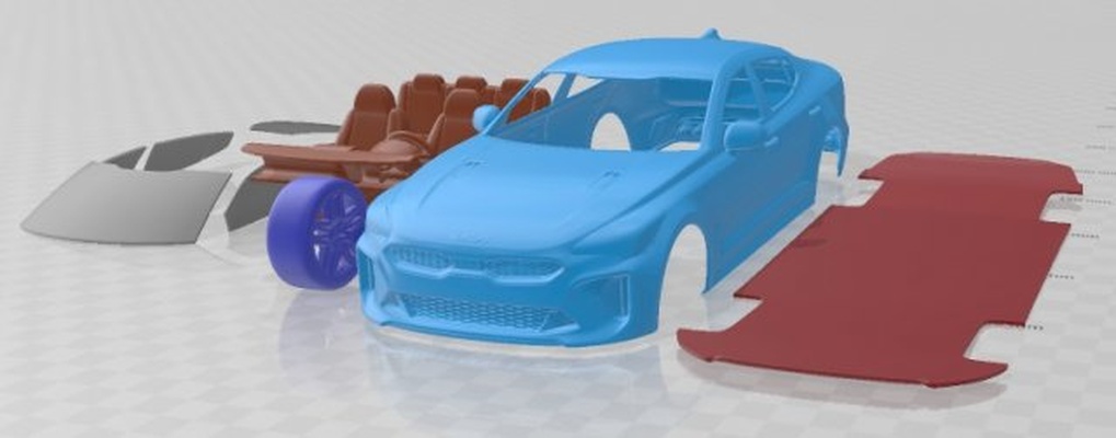 kia dard gt 2022 imprimable voiture 3d impression modèle in automobile 3dexport fente scalextric tamiya rc miniz loisir micro moulé pression 3d print model - Mito3D