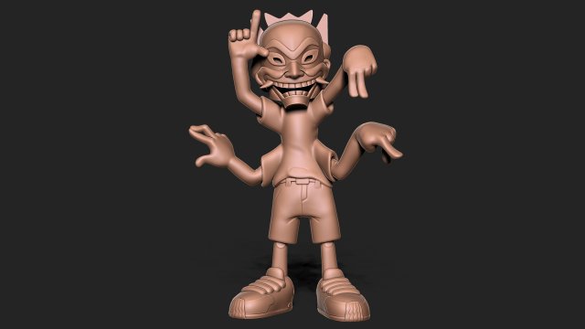 ragazzo demone maschera figurine ragazza ragazzi bambino portachiavi carnevale viso mascherata travestimento accessorio Halloween costume 3D print model - Mito3D