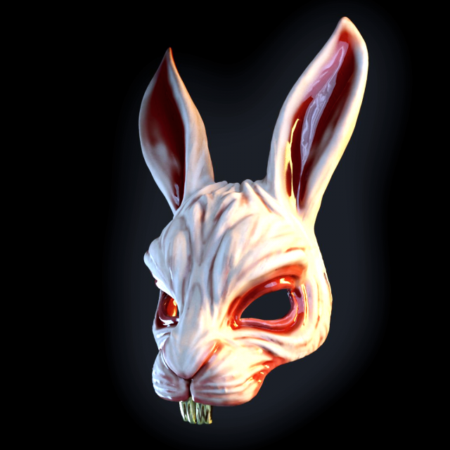 killer rabbit mask 3D print model - Mito3D