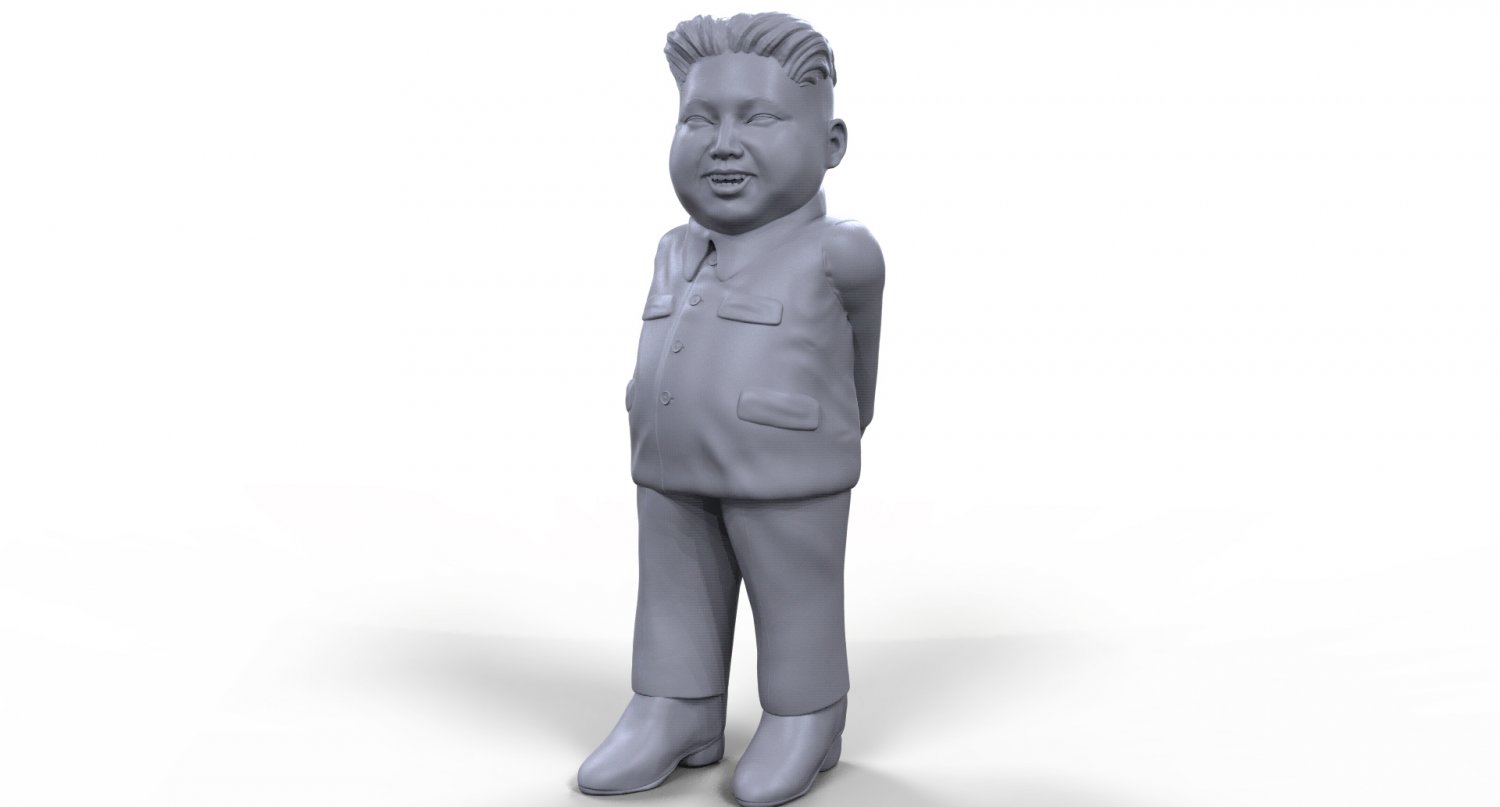 kim yong un stilisierte hochwertige 3d-druckbare Miniatur kim-yong-un Nord-korea tabletop Kunst der Skulptur Politiker leader Liebe-leader Brett-Spiel - Spielzeug Streich Mann Menschen Mensch statue 3D print model - Mito3D