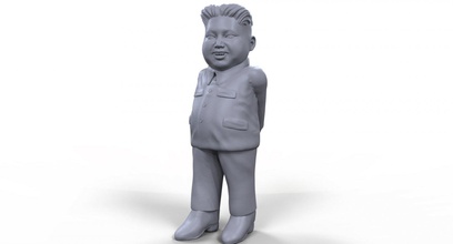 kim yong un Yüksek Kalite 3d yazdırılabilir minyatür stilize kim-yong-un Kuzey Kore masa üstü sanat heykel politikacı lider sevgili lideri kurulu oyun oyuncak şaka adam insanlar insan 3d print model - Mito3D