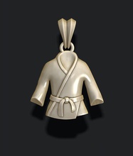 kimono kolye 3d yazdır model in 3dexport dövüş giyinmek eğitim judo jiu jitsu karate kata jujitsu spor tekvando üniforma kimano kung fu mücevher takı yazdırılabilir gümüş 14k 3d print model - Mito3D