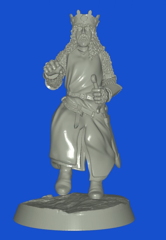 kral 3d yazdır model in adam 3dexport 3D print model - Mito3D