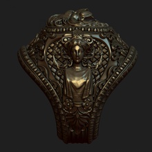 king ring goldenring gold silwer stl solopanov fashion style 3d print model - Mito3D