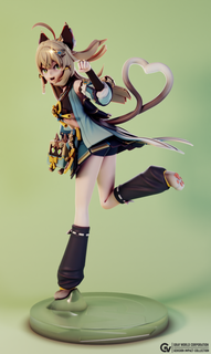 kirara genshin impact woman figure genshinimpact 3dprint character female game 3d print model - Mito3D
