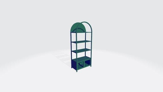 bibliothèque meubles cnc dekor stl 3d print model - Mito3D