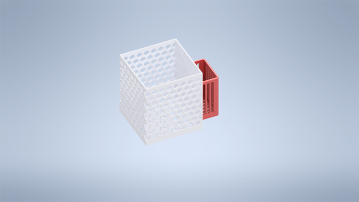cozinha utensílios secagem cesta caixa 3d impressão modelo in jantar 3dexport hexagonal passatempo 3dpirnting futurista abaixo 3d print model - Mito3D
