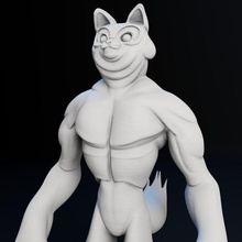 Yavru kedi kanka 3d Yazdır model hayvan canavar yazdırılabilir oyunlar fantezi rpg minyatür yaratık dev titan mutant karikatür oyuncaklar pbr bilimkurgu yazı tahtası kurgusal 3d print model - Mito3D